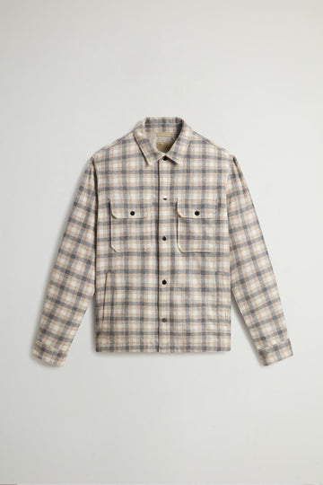giacca a camicia alaskan check CFWOOS2018MRUT3046 8918 WOOLRICH 