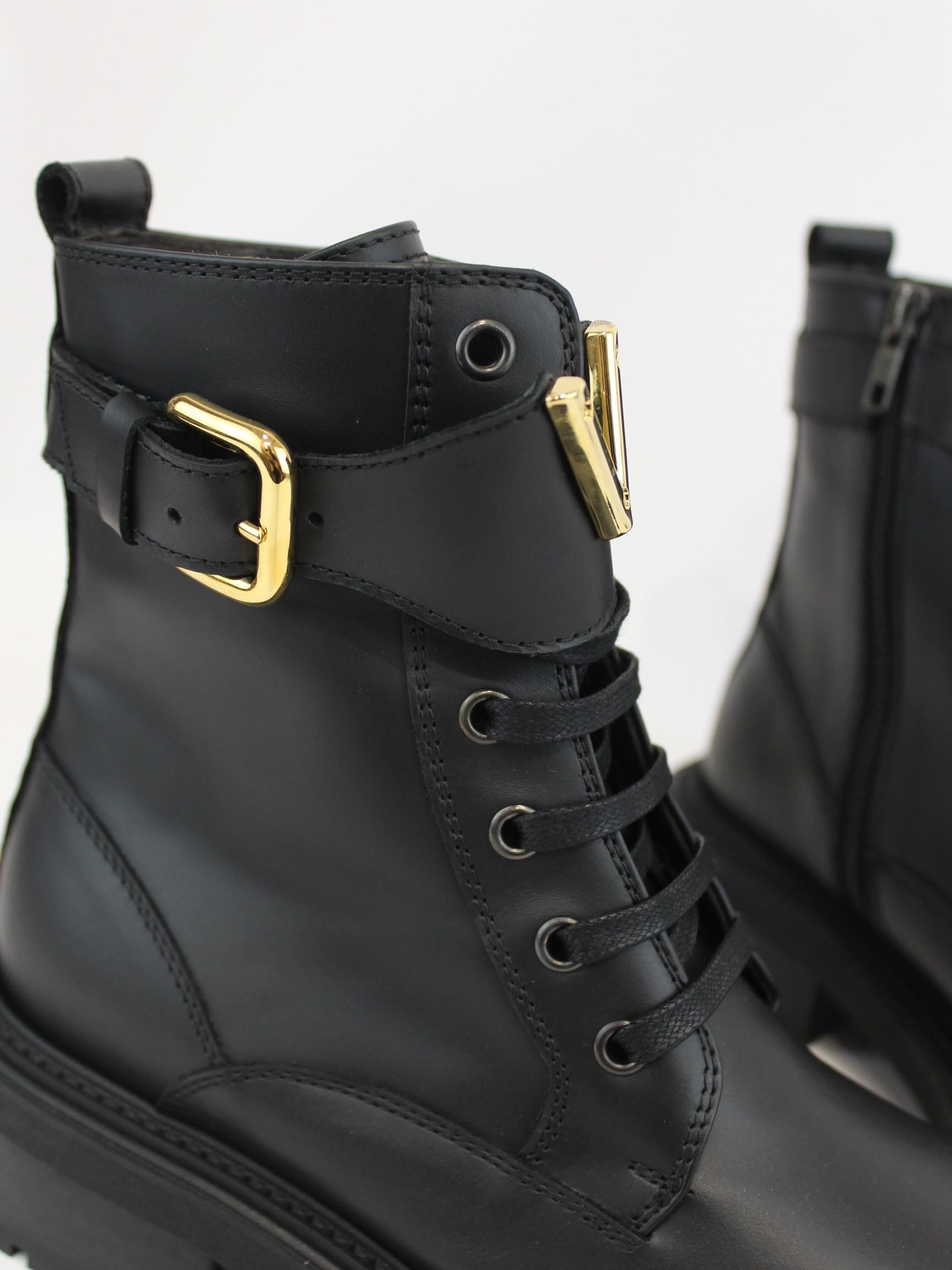 anfibio con cintura V 4463 NERO VIA ROMA 15 