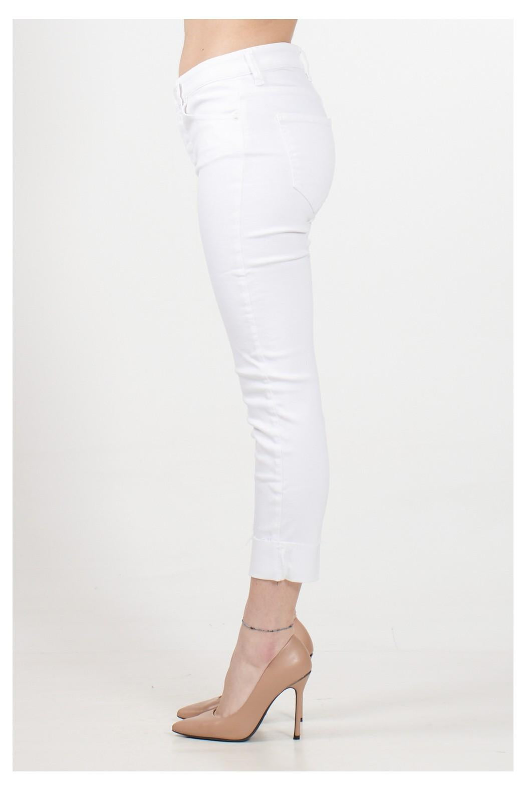 jeans con risvolto DB5104 BURRO VICOLO 