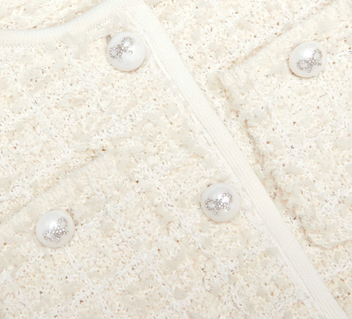 cardigan con fiocco 739C-C CREAM SELF-PORTRAIT 