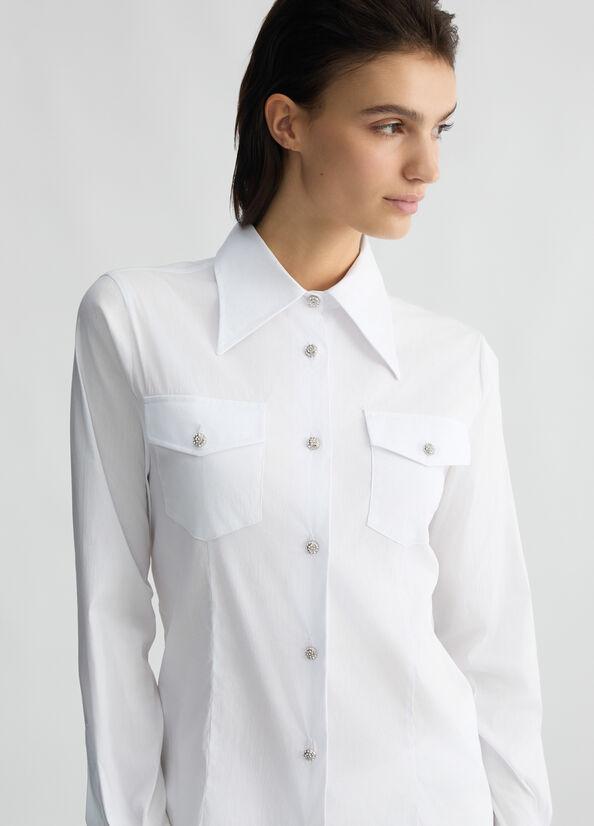 camicia con bottoni CA5023T2432 11111 liU JO 