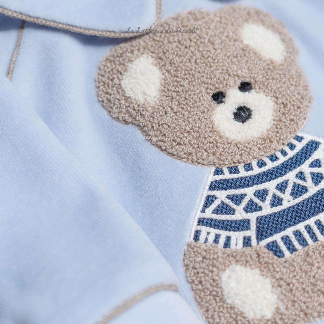 completino con orsetto LS1114 UNI LA SARTORIA DEI PICCOLI 