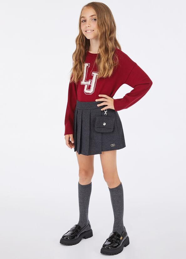 maglia con logo GF5065MA12P 91650 LIU JO JUNIOR 