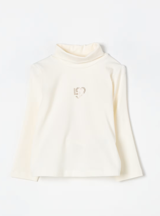 t-shirt collo alto KF4031J0088 71322 LIU JO JUNIOR 