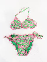 MC2 SAINT BARTH bikini due pezzi con fantasia Verde