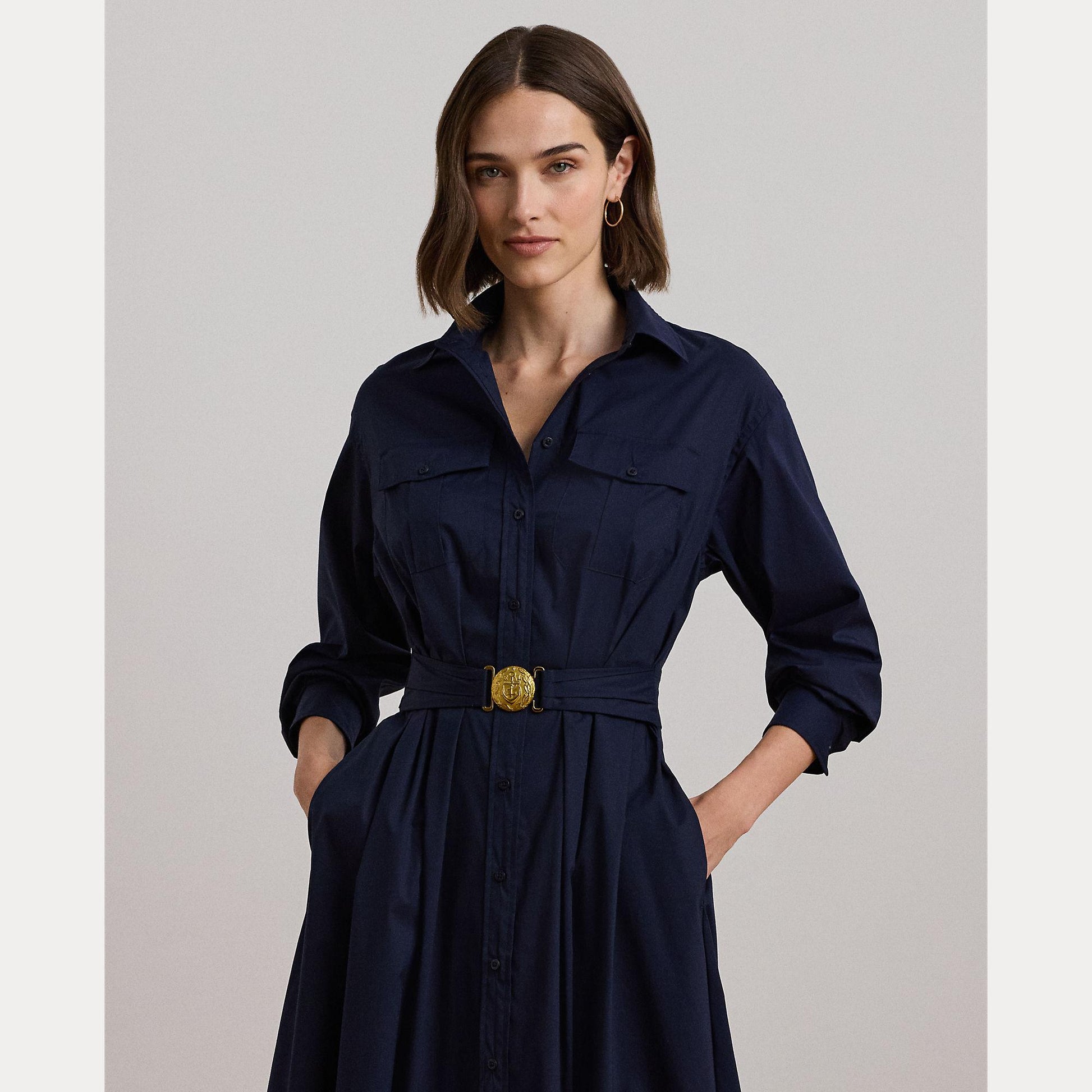 abito midi con cinta 250-957121 001 LAUREN RALPH LAUREN 