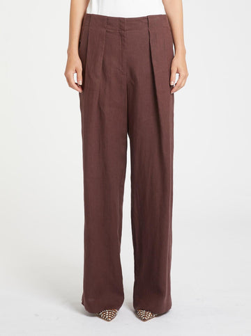 pantalone in lino MLLRETE 003 MARella 