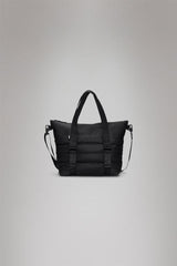RAINS puffer mix tote mini bag Black