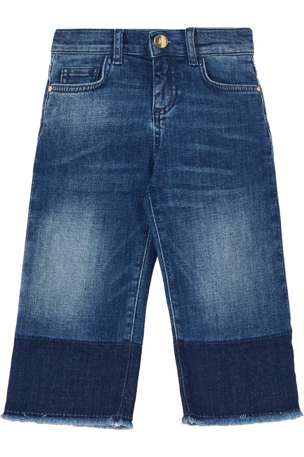 pantalone in denim streight KF5019D5034 77792 LIU JO JUNIOR 