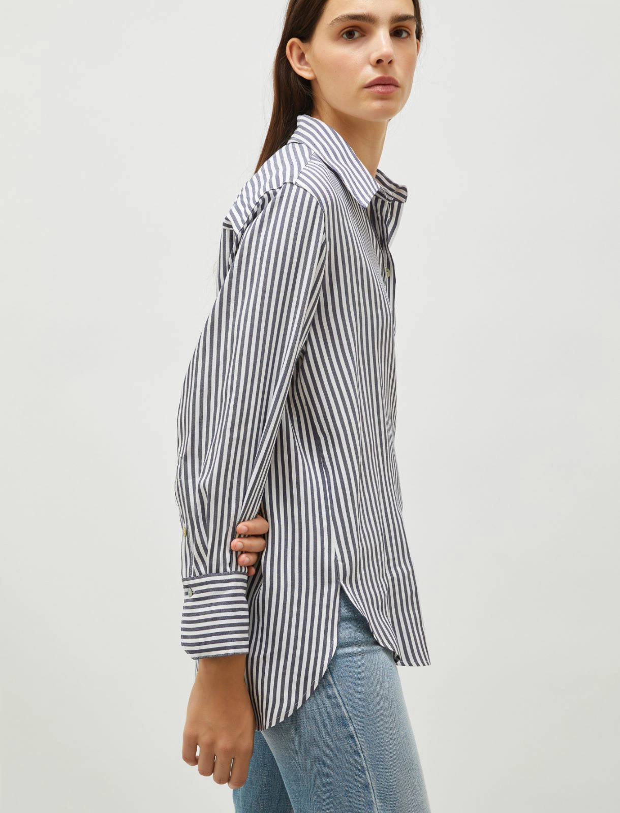 camicia in lino a righe INES 002 MARella 