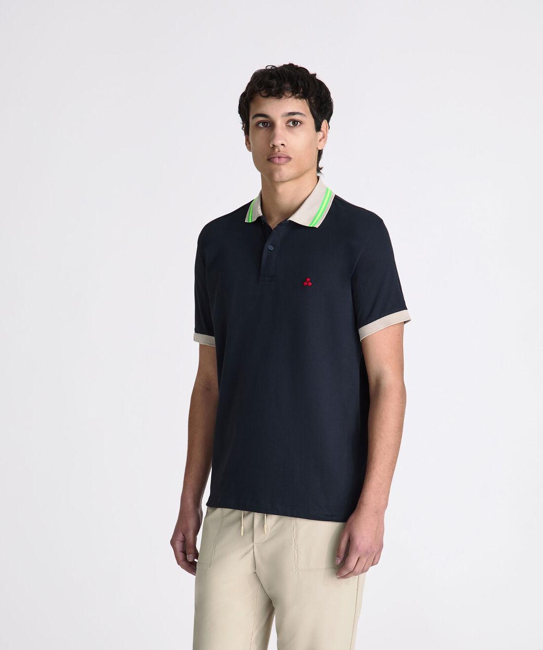 polo con dettagli fluo NEW SELANDINA STR 04 215 PeUTEREY 