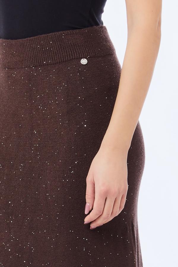gonna longuette in maglia MF5295MA27R A4367 LIU JO WHITE 