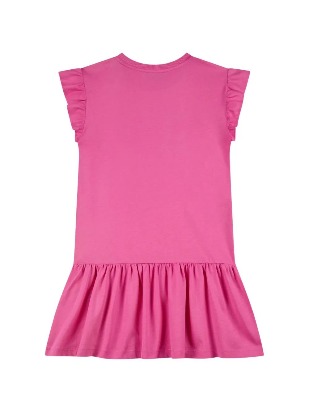 Abito con stampa logo HDV0HP LAA23 50533 MOSCHINO KIDS 