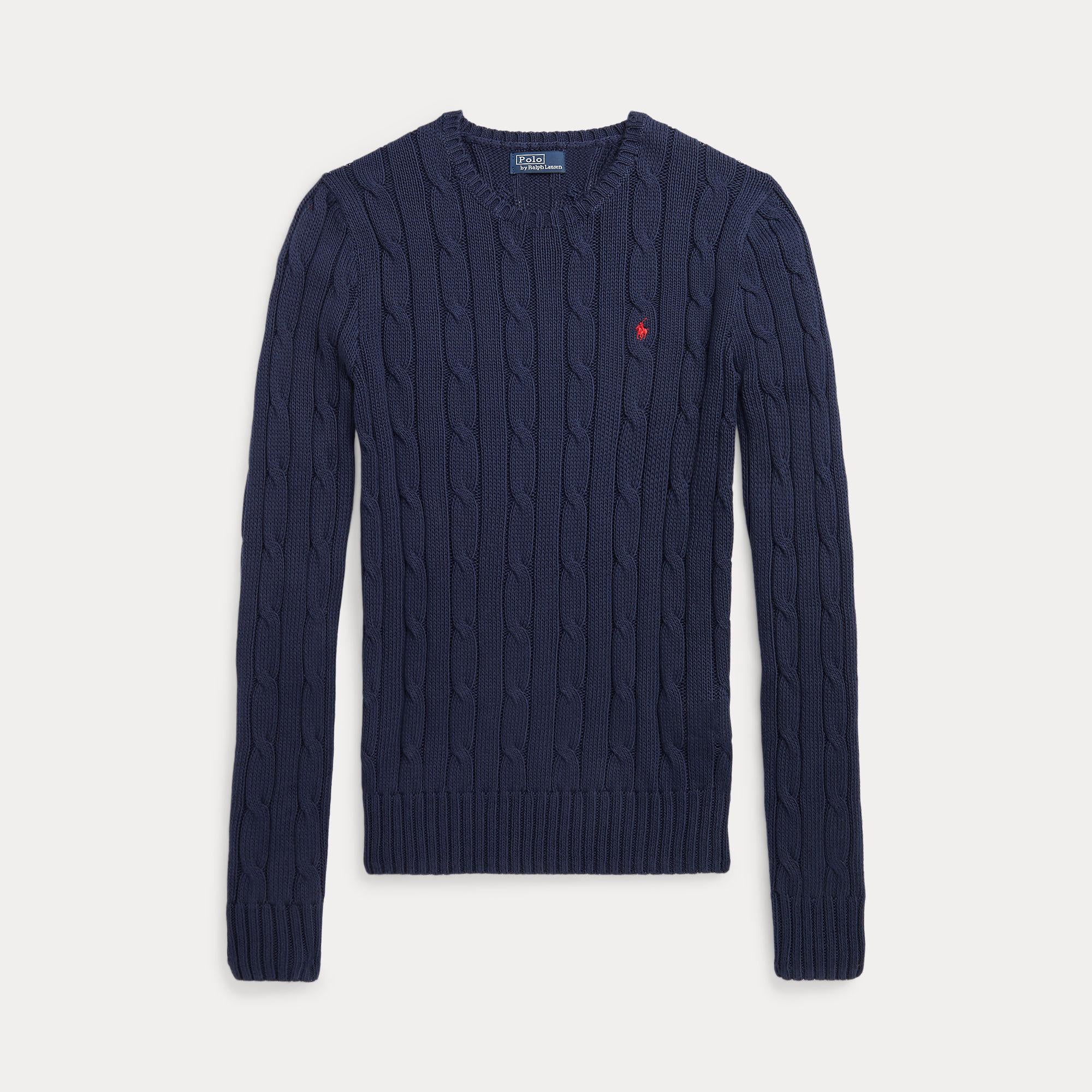 maglia con logo a trecce 211-891640 002 RALPH LAUREN POLO 
