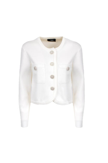 cardigan corto HIBBING 062W5D7 BIANCO TPN 