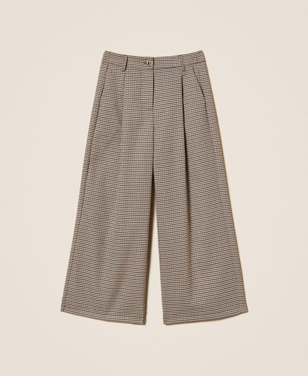 pantalone in pied de poule 252GJ2104 12717 TWINSET GIRL 