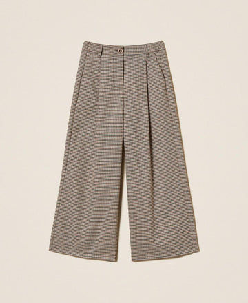 pantalone in pied de poule 252GJ2104 12717 TWINSET GIRL 