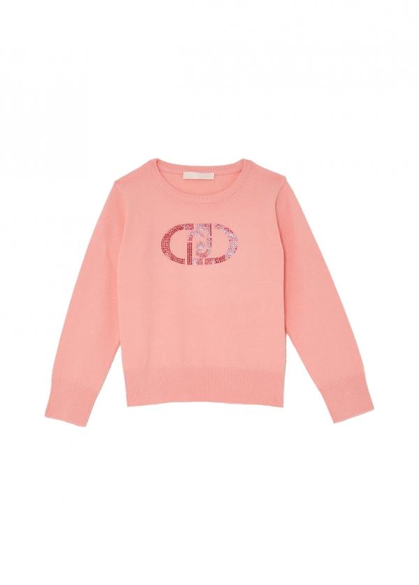 t-shirt con logo KA6062MA74R X0244 LIU JO JUNIOR 