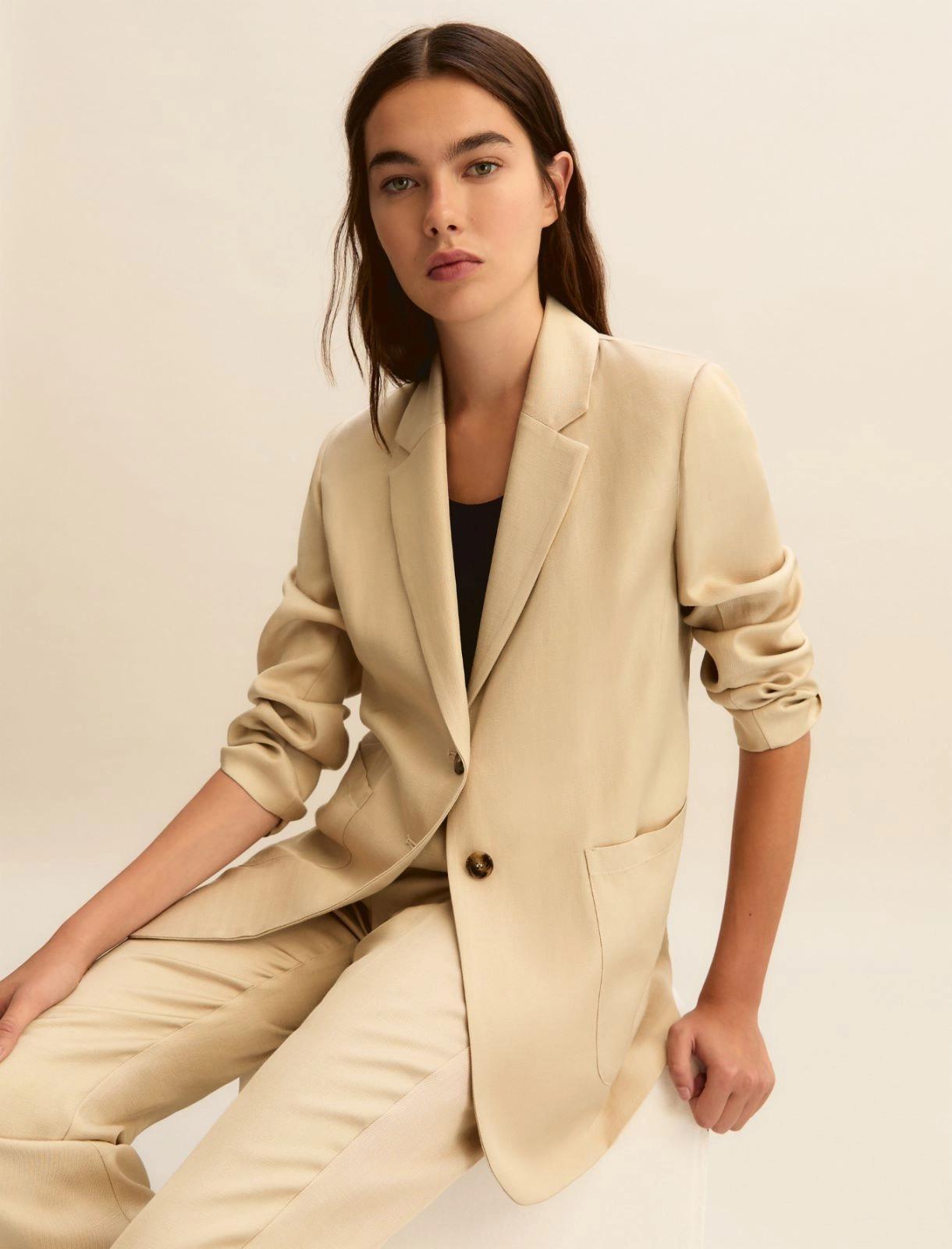giacca in twill di lino EMMCHARME1 005 EMME MARELLA 