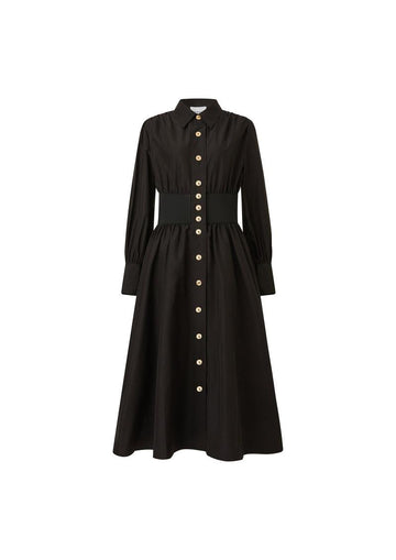 abito a camicia e fiocco 090407/933 BLACK EDWARD ACHOUR PARIS 