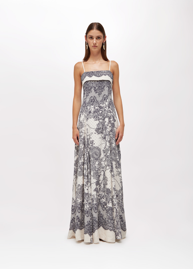 abito lungo con stampa RA6160T523A P9401 Blugirl 