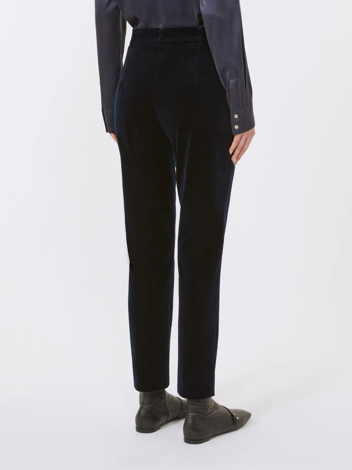 pantalone a sigaretta in velluto NEUTRO 036 MAXMARA STUDIO 