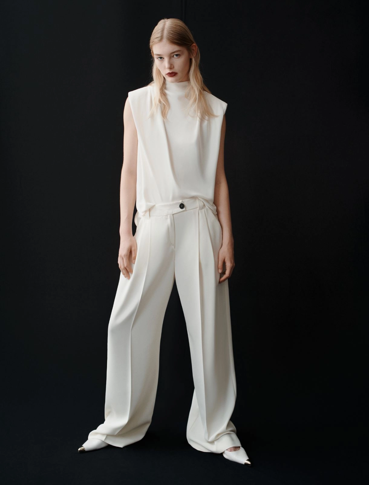 pantalone in envers satin OLINTO 001 MARella 