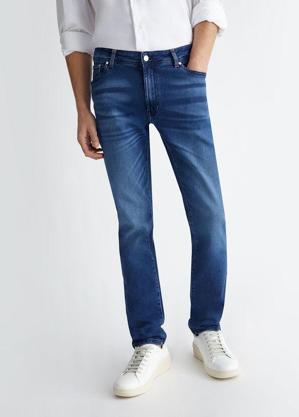 Jeans slim fit con scoloriture M124P304FRANKPWBLUMD BLUE liU JO 