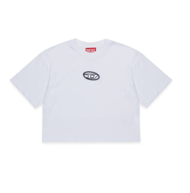 t-shirt in cotone maniche corte J02428 00YI9 K100 DIESEL 