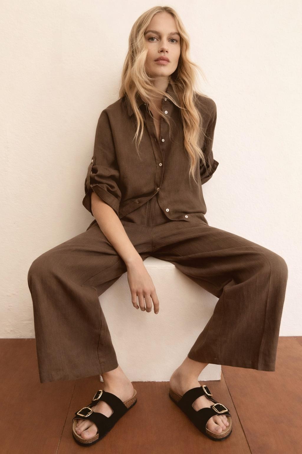 pantalone in lino EMMCLAVA 005 EMME MARELLA 