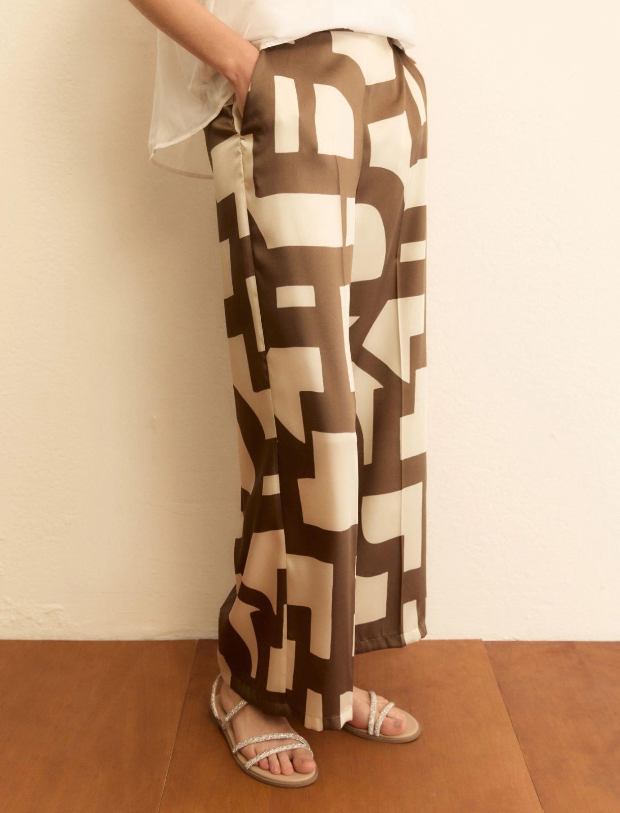 pantalone in twill stampato EMMALBERO 006 EMME MARELLA 