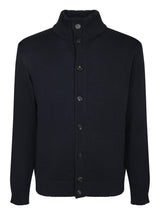 ZANONE cardigan in lana collo alto Blu