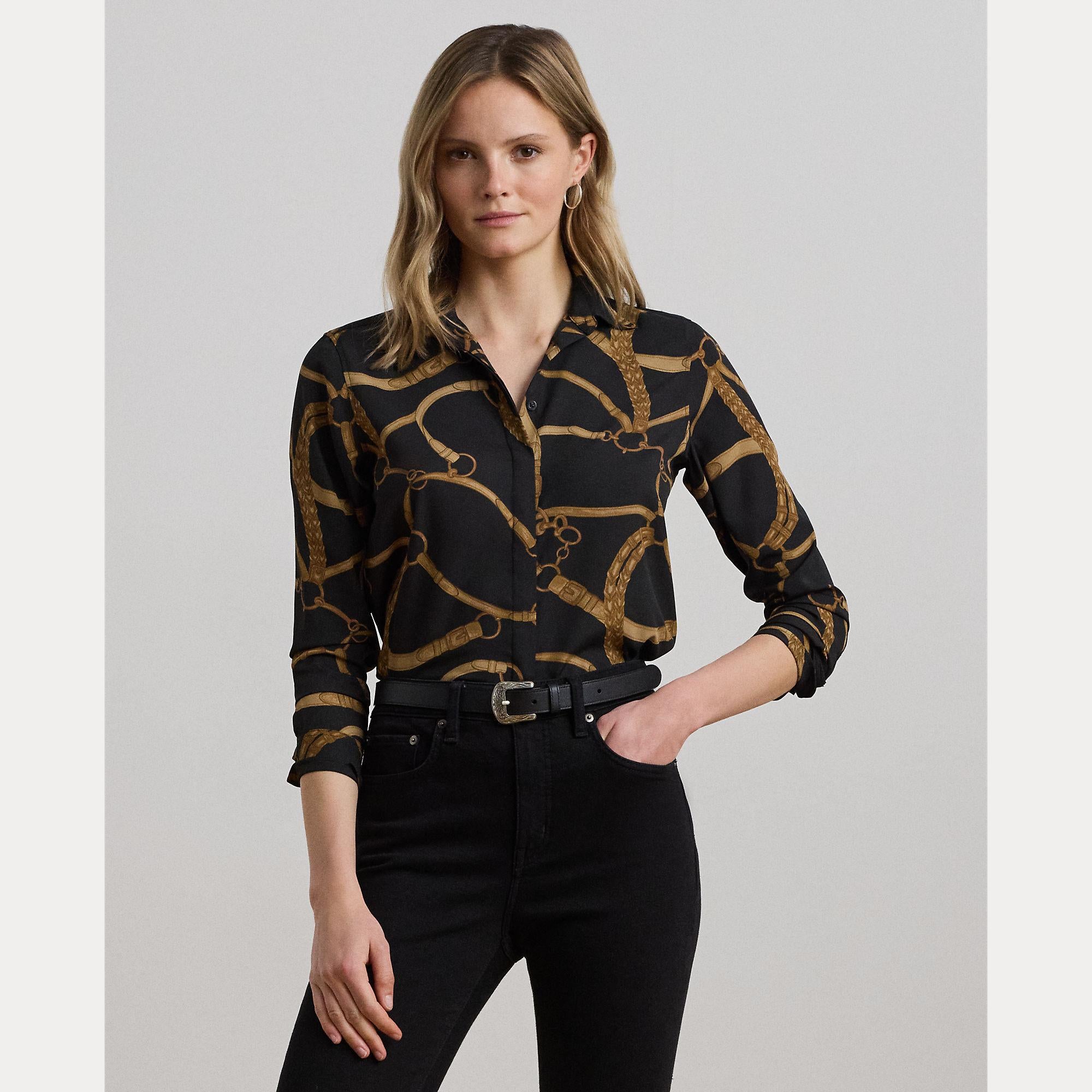 camicia con stampa catene 200-970823 001 LAUREN RALPH LAUREN 