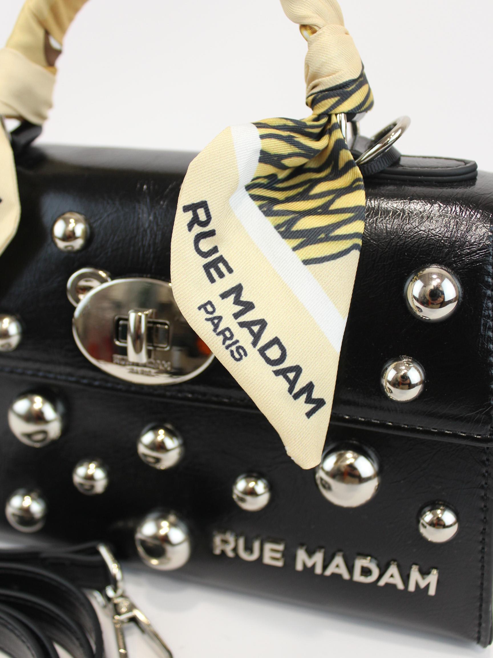 borsa mini teddy studs 1519 BLACK RUE MADAM PARIS 