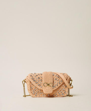 borsa in crochet con strass 261TB7490 00867 TWINSET 