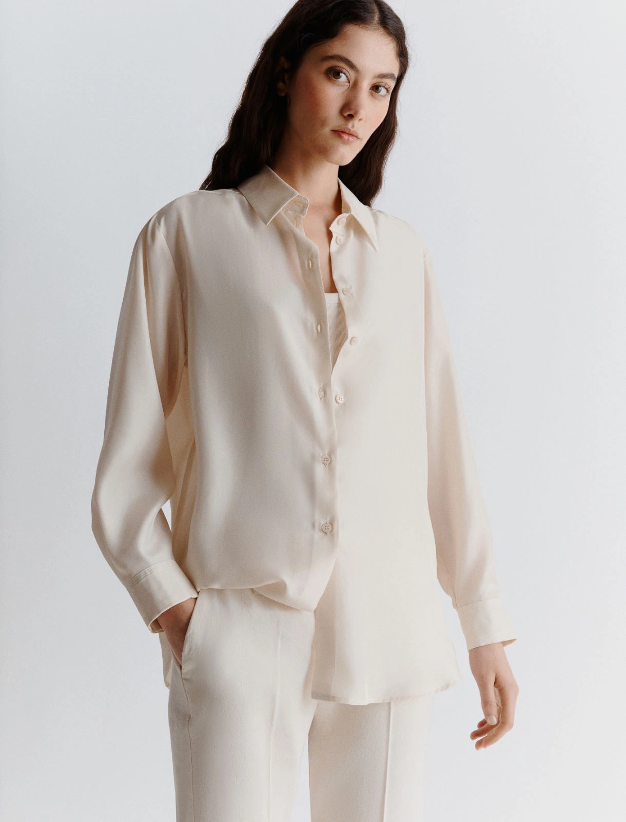 camicia di pura seta ALEC 003 MARella 