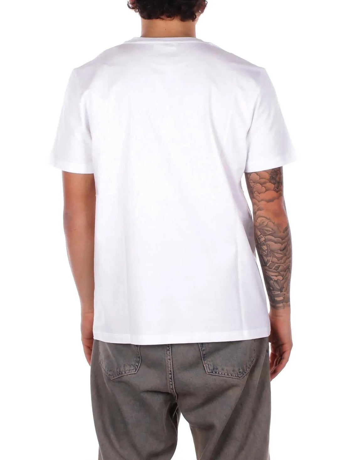 t-shirt con logo petto US198JF0309UML6 000 DONDUP 