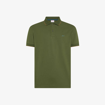 polo small stripe A36111 VERDE SCURO SUN68 