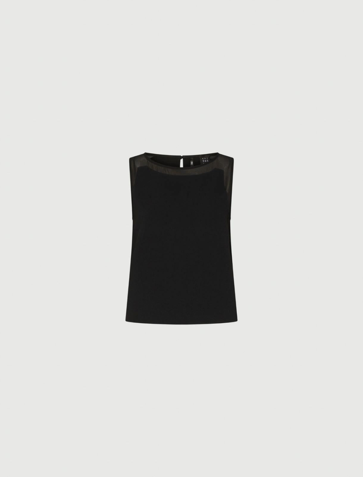 top smanicato in envers satin GARDEN 002 MARella ART. 365 