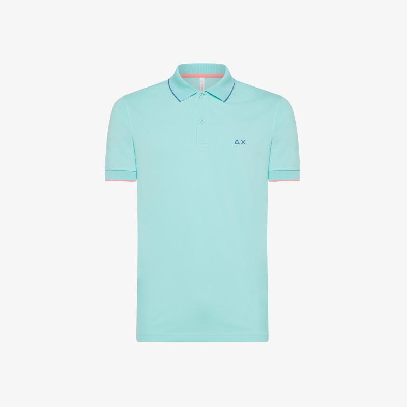 Polo in piquet con logo A34113 94 SUN68 