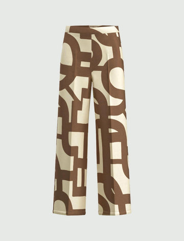 pantalone in twill stampato EMMALBERO 006 EMME MARELLA 
