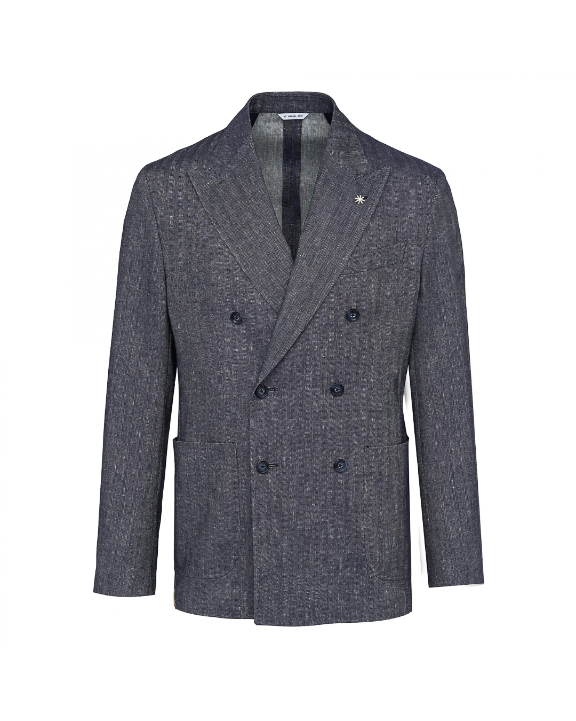 giacca doppiopetto lino 3832G2738 253124 89 MANUEL RITZ 