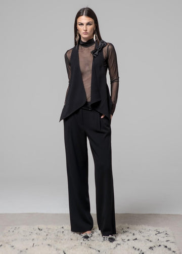 lupetto in tulle H.M3114.4461 NERO HANITA 