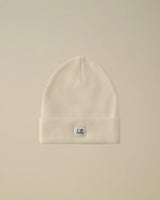 CP COMPANY berretto con patch logo Bianco