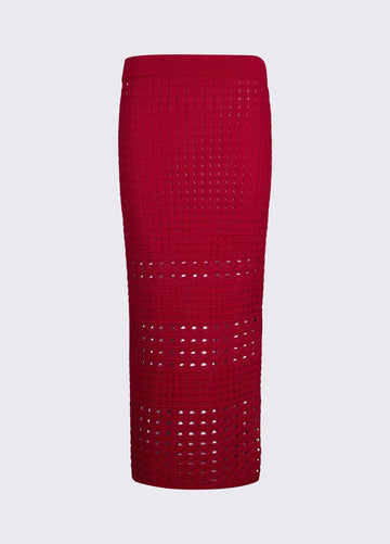 gonna midi crochet WA6327MA79R 91955 LIU JO WHITE 