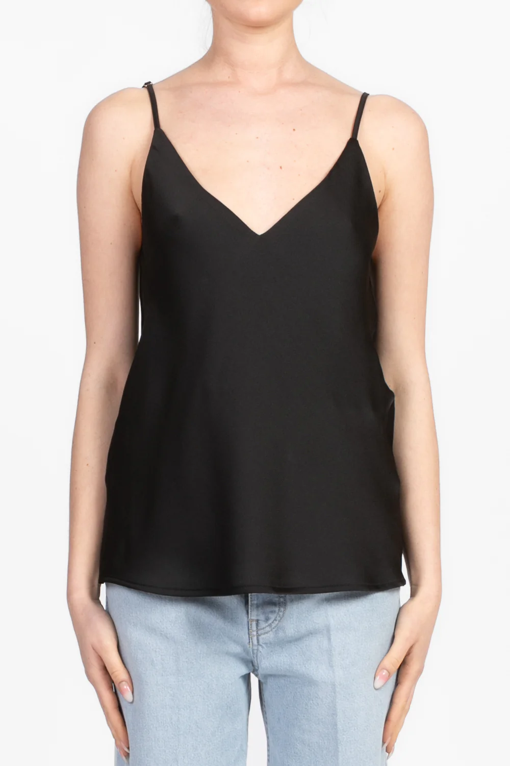 top in satin nero TD0511 NERO VICOLO 