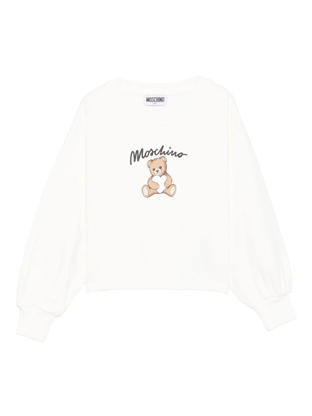 felpa teddy HDF06ELDA14 10063 MOSCHINO KIDS 