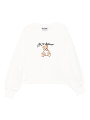 felpa teddy HDF06ELDA14 10063 MOSCHINO KIDS 