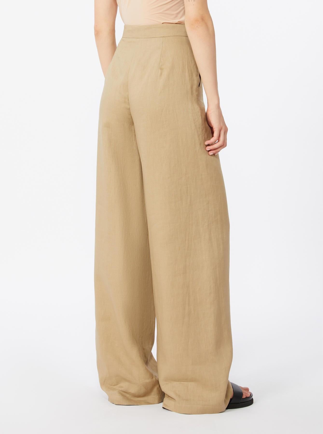 pantalone in lino MSTTAPIOCA 007 MAXMARA STUDIO 
