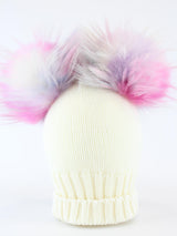REGINA cappello con pelliccia Bianco